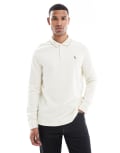 [Polo Ralph Lauren] Polo Ralph Lauren icon logo half zip jumper in cream-White L cream