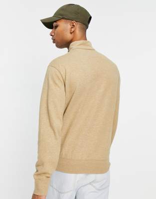 polo tan sweater