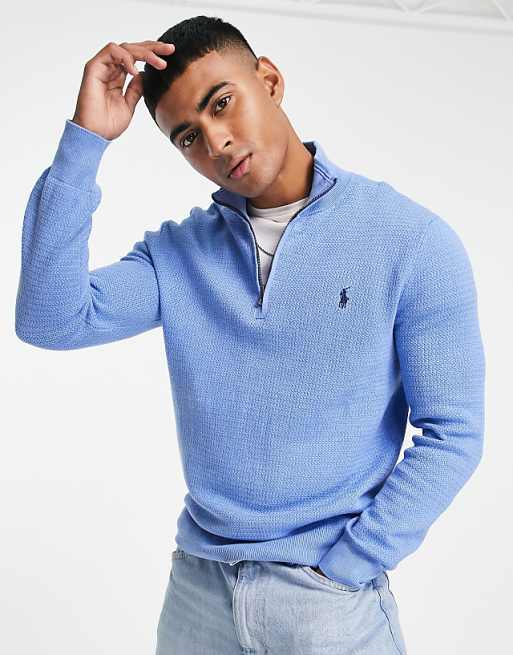 ralph lauren half zip polo