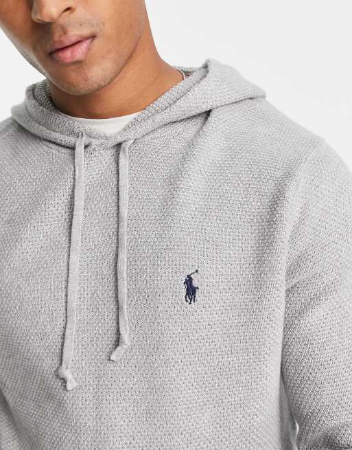 Polo sweater sales with hoodie