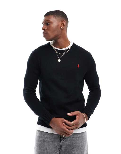 Mens black ralph lauren jumper online