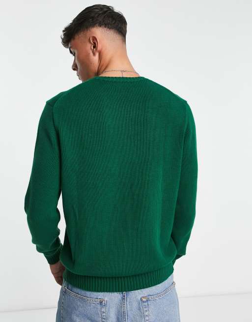 Green hotsell cotton jumper