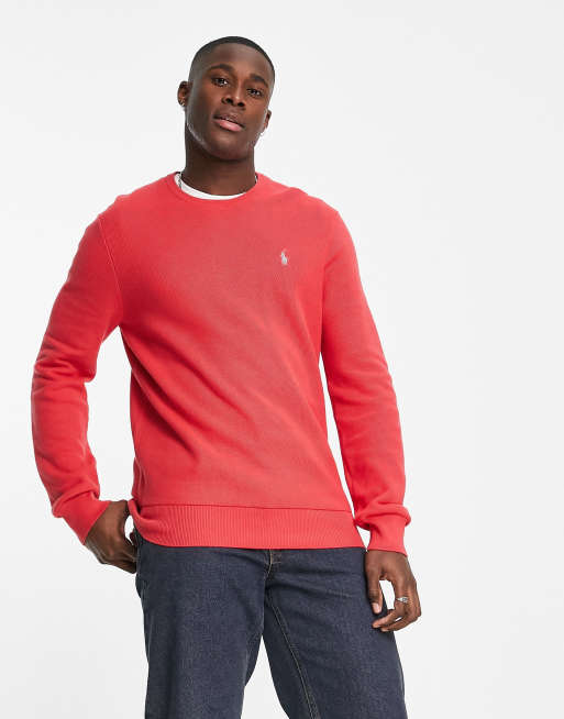 Red polo hot sale pullover