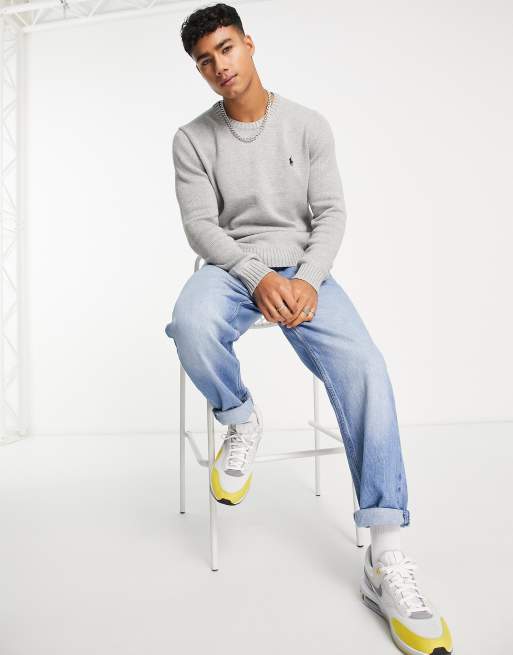 Polo Ralph Lauren icon logo heavyweight cotton knit sweater
