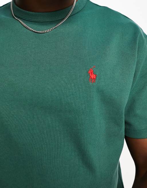 Forest green ralph lauren polo outlet shirt