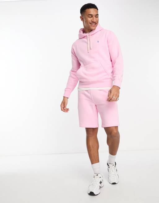 Polo Ralph Lauren icon logo hoodie in pink - part of a set