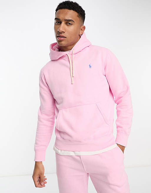 Polo Ralph Lauren icon logo hoodie in pink - part of a set