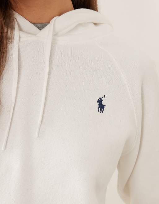 Polo Ralph Lauren icon logo hoodie in white ASOS