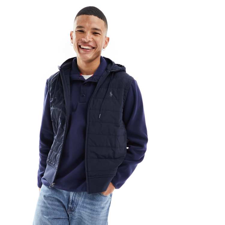 Polo puffer best sale vest with hood