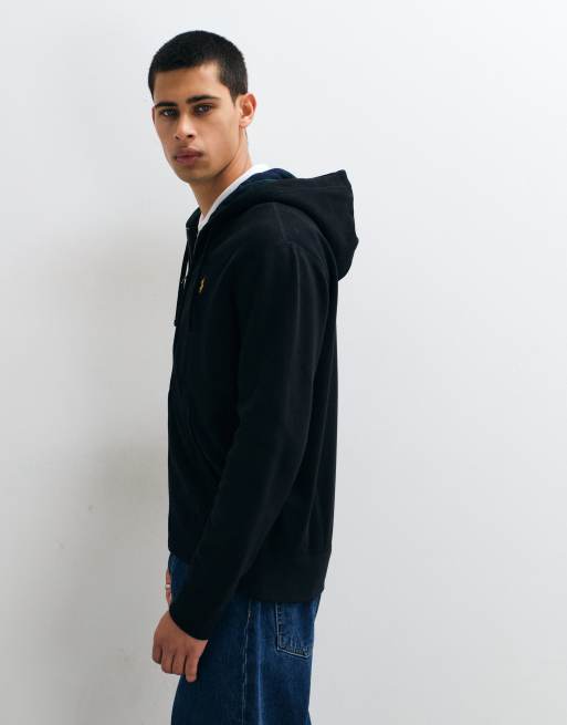 Polo Ralph Lauren Icon-Logo-Kapuzenpullover mit Reißverschluss in Schwarz, 4 von 5