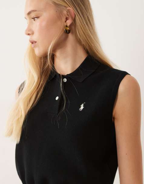 Polo Ralph Lauren icon logo knit pullover in black - view 1