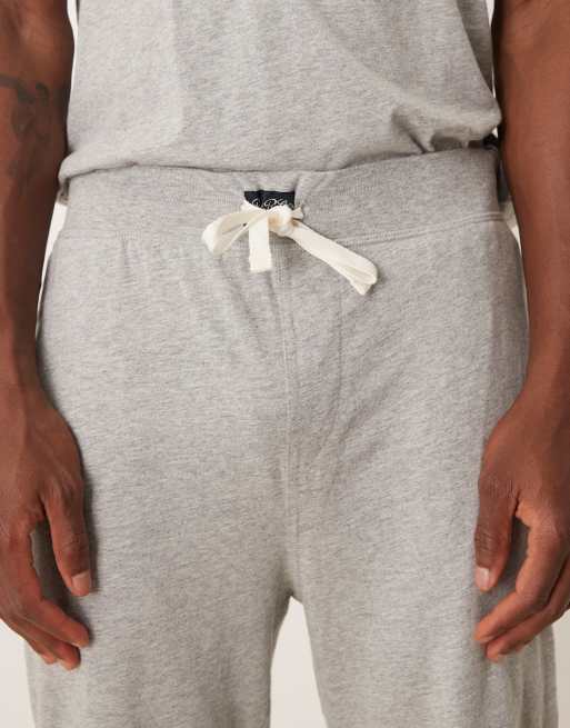 Polo Ralph Lauren icon logo liquid cotton lounge joggers in grey marl, 4 of 5