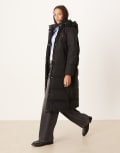 [Polo Ralph Lauren] Polo Ralph Lauren icon logo long hooded puffer jacket in black S Polo black