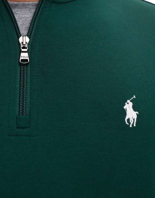 Polo Ralph Lauren icon logo long sleeve sweatshirt in green, 3 of 5