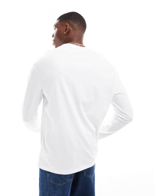 Polo Ralph Lauren icon logo long sleeve t-shirt in white | ASOS