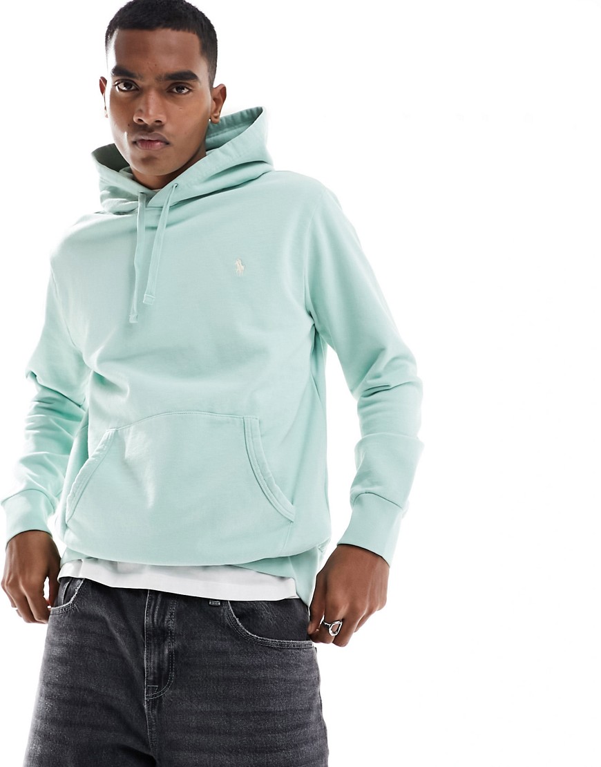 Polo Ralph Lauren icon logo loopback terry hoodie in light green