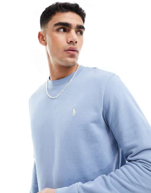 Blue polo best sale crewneck sweatshirt