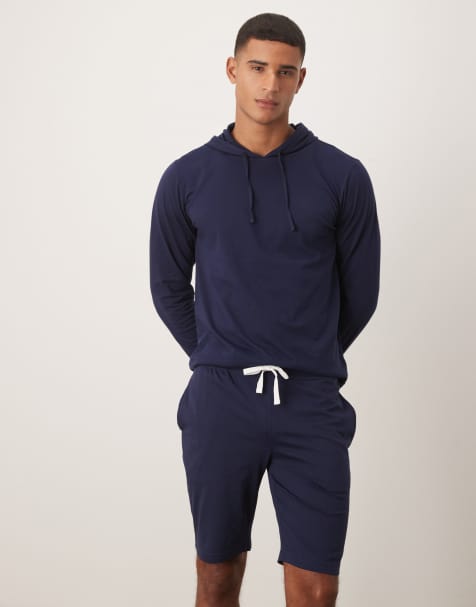Polo Ralph Lauren icon logo lounge shorts in navy (Part of a set) - view 1