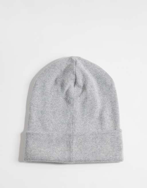 Polo Ralph Lauren icon logo merino wool knit beanie in grey, 3 of 3