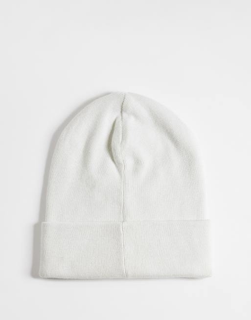Polo Ralph Lauren icon logo merino wool knit beanie in white, 3 of 3