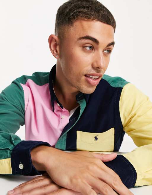 Polo multi colored button down clearance