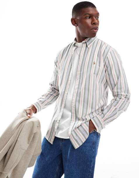 Polo Ralph Lauren icon logo multi stripe oxford shirt in multi