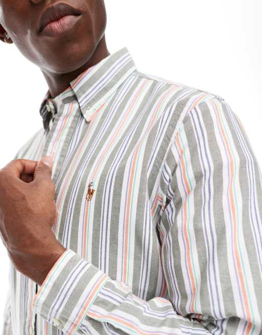 Polo ralph lauren multi stripe oxford shirt online