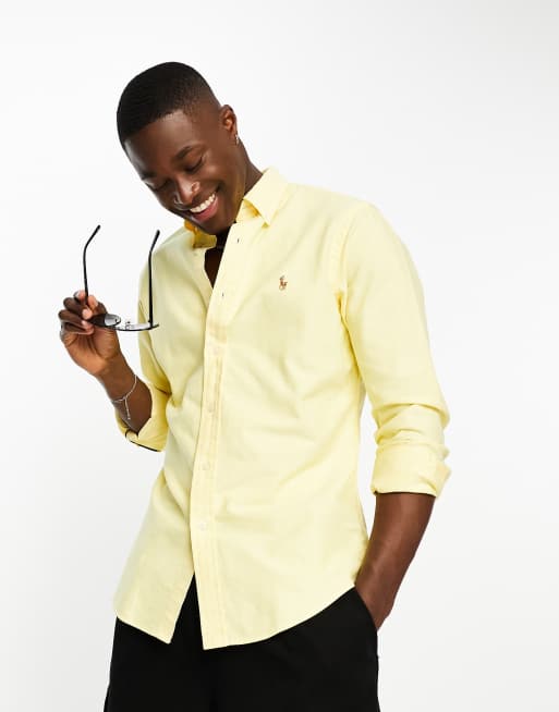 Ralph lauren yellow oxford shirt online