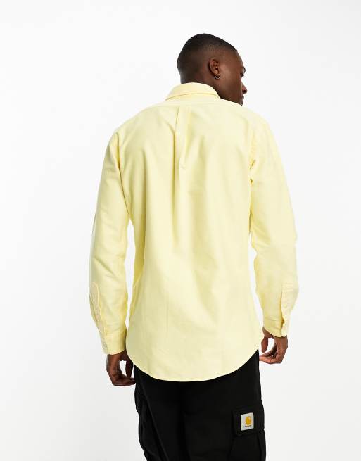 Polo Ralph Lauren icon logo oxford shirt custom fit in yellow | ASOS
