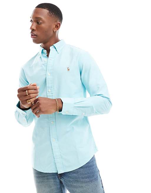 ralph lauren slim dress shirt POLO Mens Slim-Fit Oxford Button Down (L, Multicolor Plaid) at Amazon Men's Clothing store Crafted with pure cotton and pressed for a crisp finish this shirt is cut for our Slim Fit Polo Ralph Lauren Slim Fit