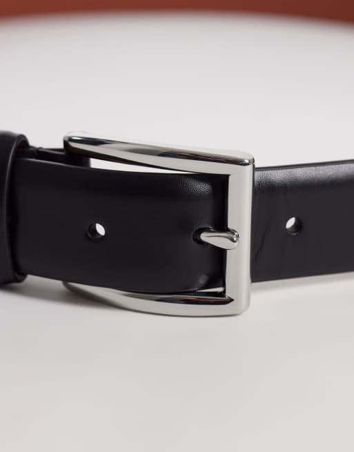 Polo Ralph Lauren icon logo pebbled leather belt in brown, 2 of 3