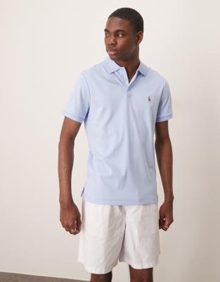 Polo Ralph Lauren Polo Ralph Lauren icon logo pima cotton polo in light blue