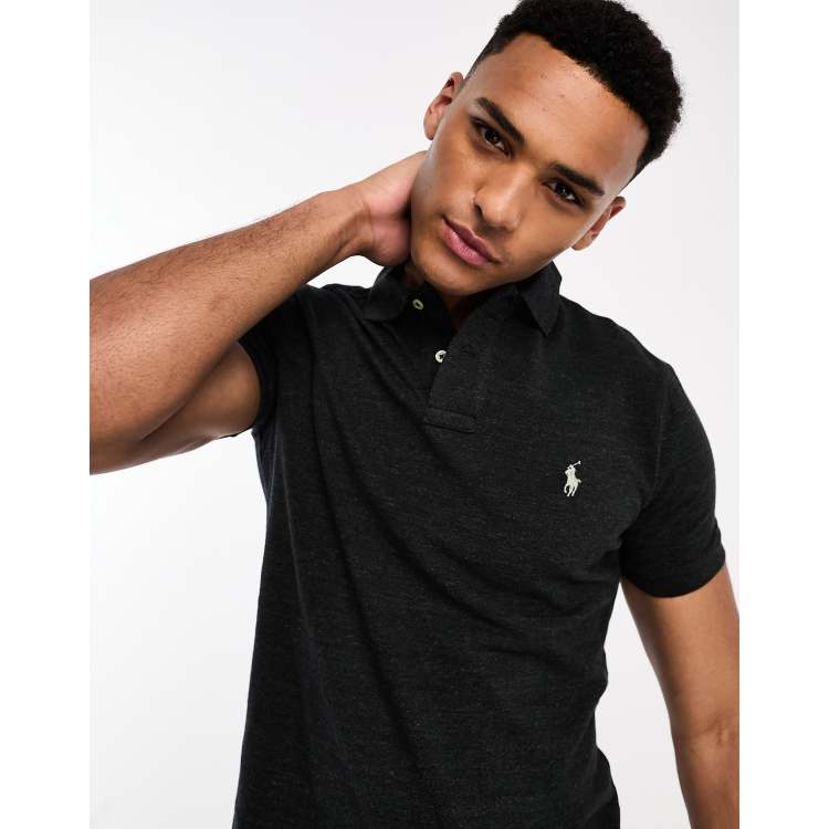 希少　Ralph Lauren The Skinny Polo M ブラック Ralph Lauren The Skinny Polo M 黒 - メルカリ