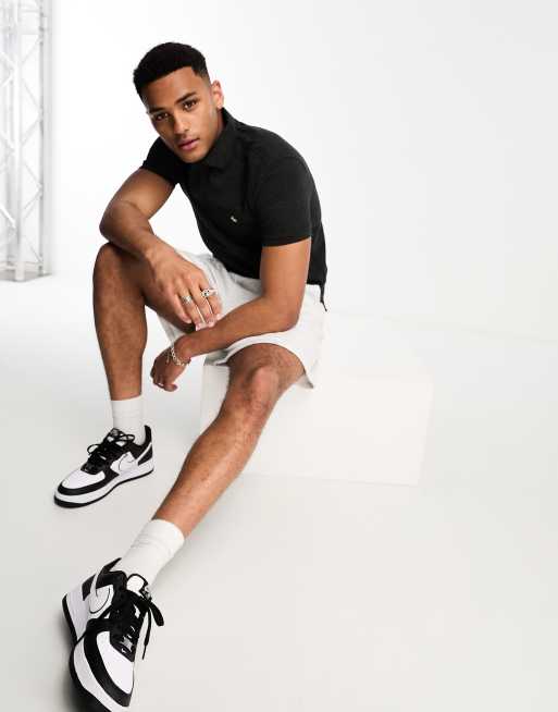 Polo Ralph Lauren icon logo pique polo slim fit in black marl | ASOS