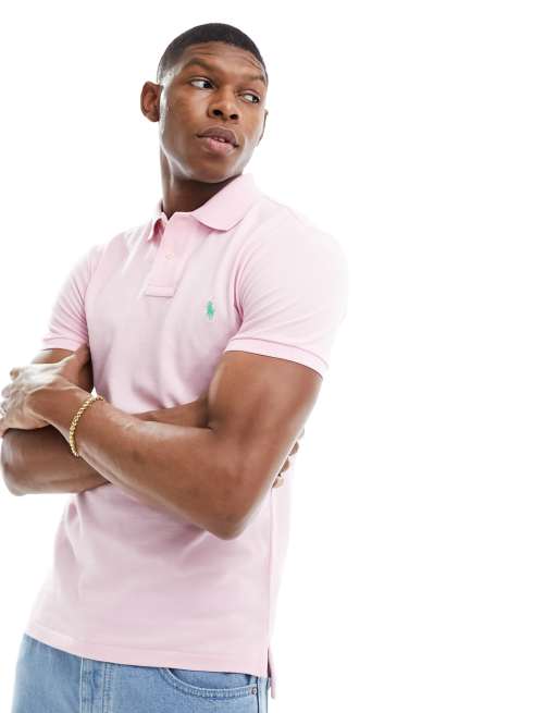 Pink collared outlet shirts