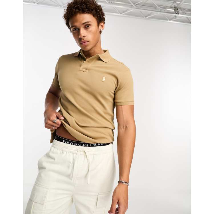 Tan polo ralph sales lauren shirt