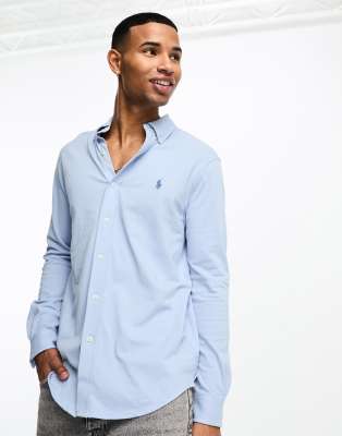 Tシャツ・カットソー Ralph Lauren Light blue piquet polo shirt (710910898 009) Polo Ralph Lauren Pique Polo Shirt | Blue | FARFETCH