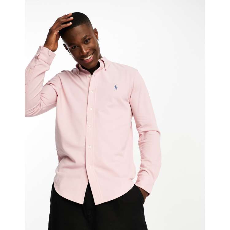 Hot pink ralph store lauren polo shirts