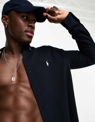 Polo Ralph Lauren Polo Ralph Lauren icon logo pique shirt in navy