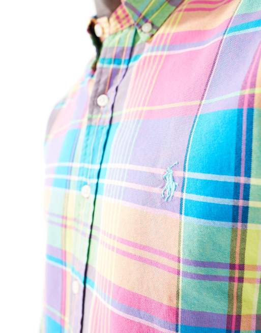 Rainbow Plaid Shirt – Vintage Society