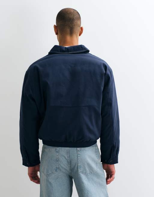 Polo Ralph Lauren icon logo quiltad harrington-jacka i navy, 5 av 5