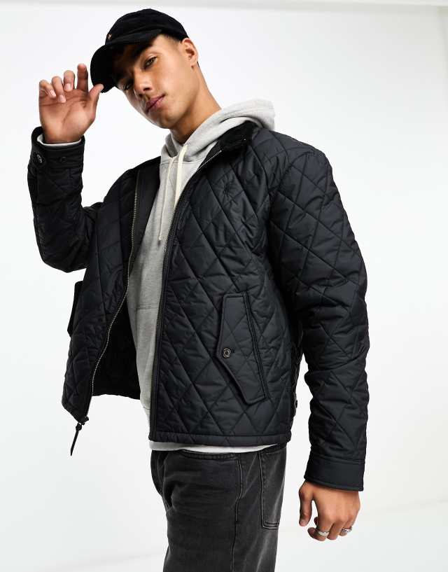 Polo Ralph Lauren - icon logo quilted insulated harrington jacket in black