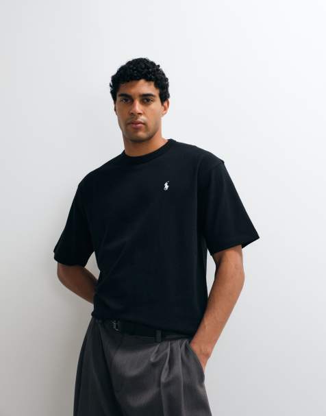 Polo Ralph Lauren icon logo relaxed fit t-shirt in black - view 1