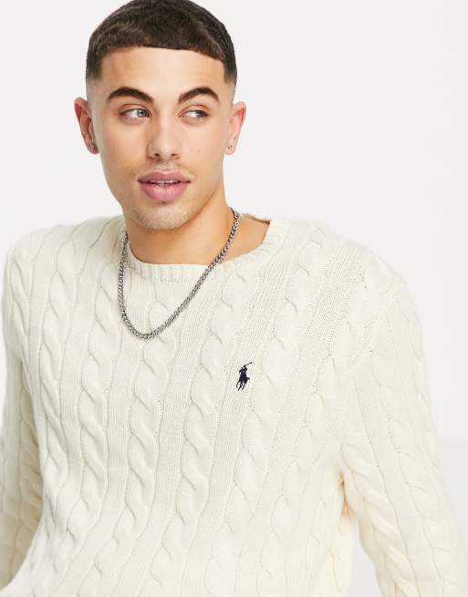 Ralph lauren hot sale cream jumper