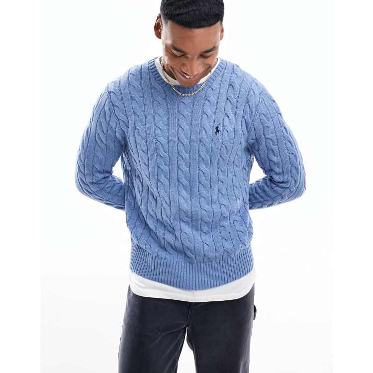 Cable knit jumper hot sale ralph lauren