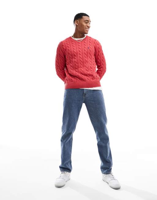 Red ralph lauren on sale jumper