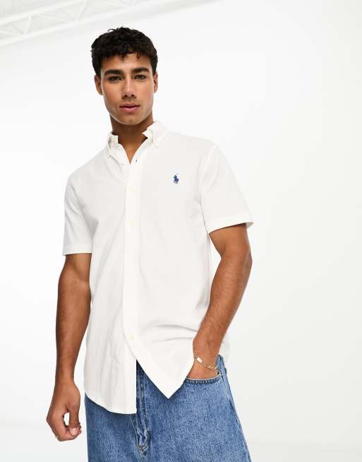 Ralph lauren classic fit short 2024 sleeve shirt