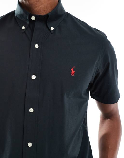 Polo Ralph Lauren icon logo short sleeve poplin shirt custom