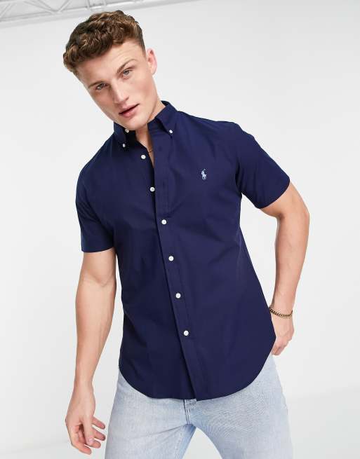 Ralph lauren navy store short sleeve shirt