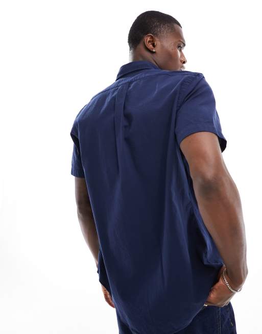 Blue short sleeve ralph lauren shirt online